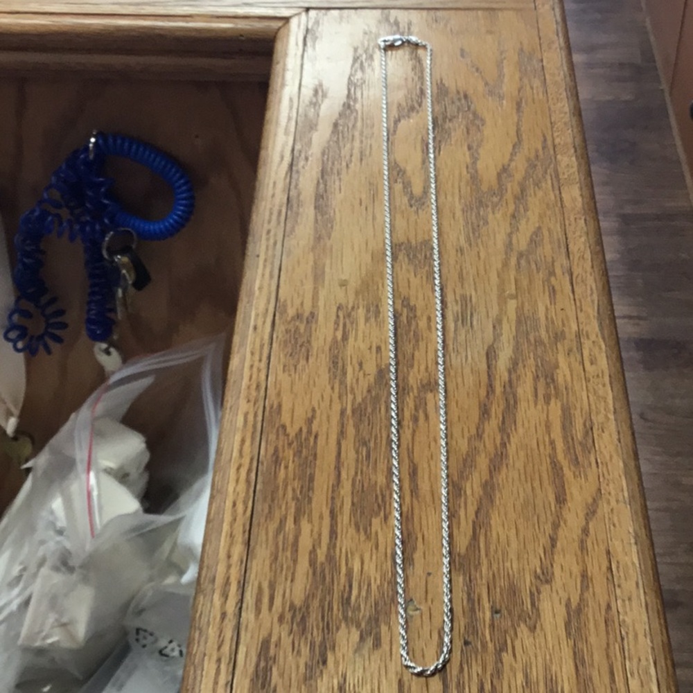 Sterling silver Rope necklace 30 inch